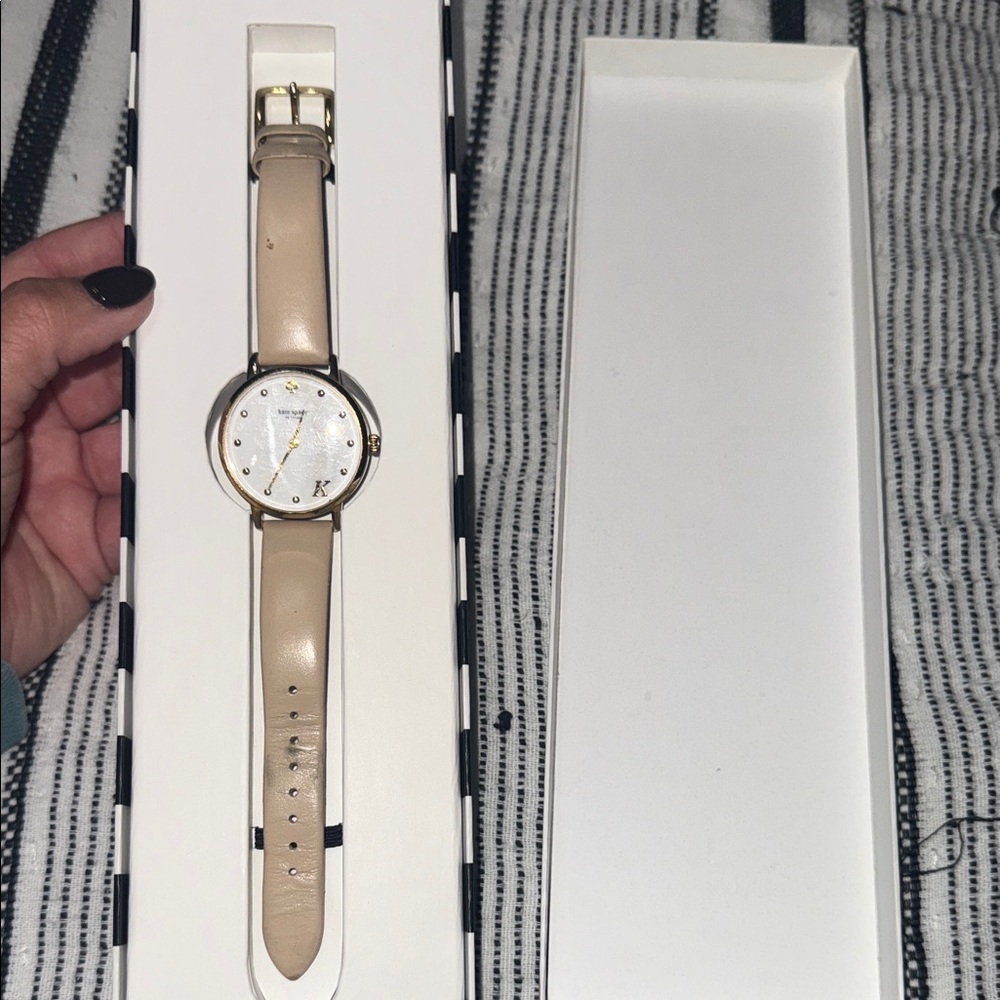 Kate Spade Beige and Gold Watch